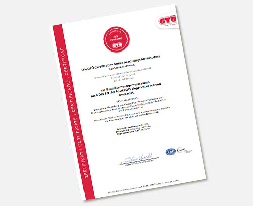ISO 9001:2015 Certificate 
