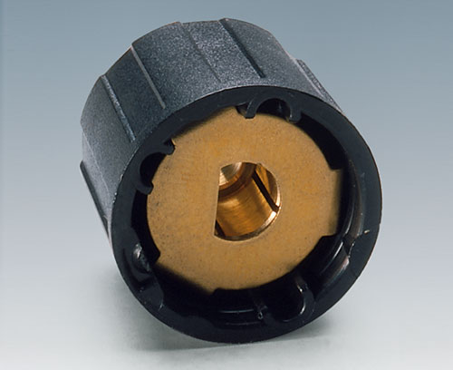 Torsion protection for torsion-proved mounting of knobs