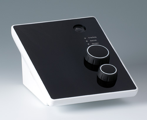 CONTROL-KNOBS without illumination, nero/traffic white color
