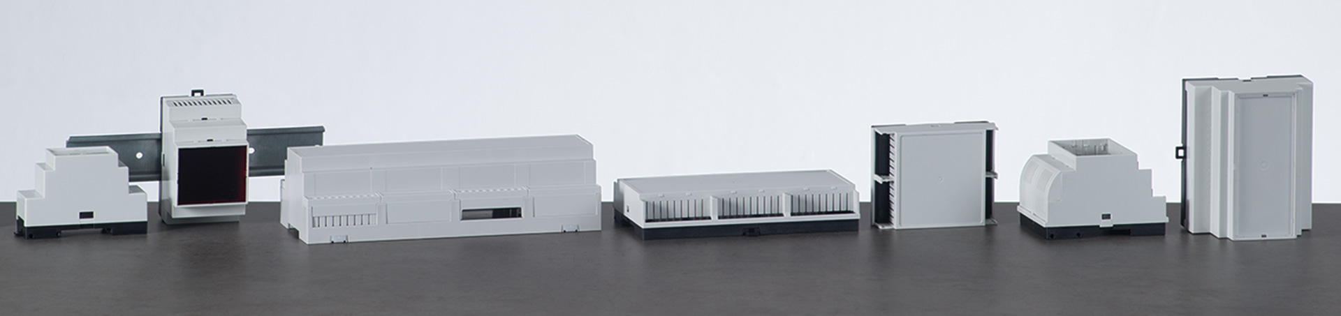 DIN rail enclosures