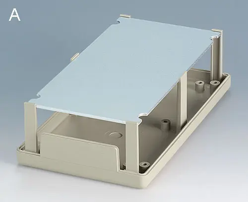 Optional aluminum front panel, easily machined