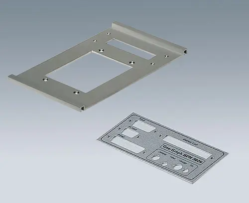 Aluminum plate with cutouts