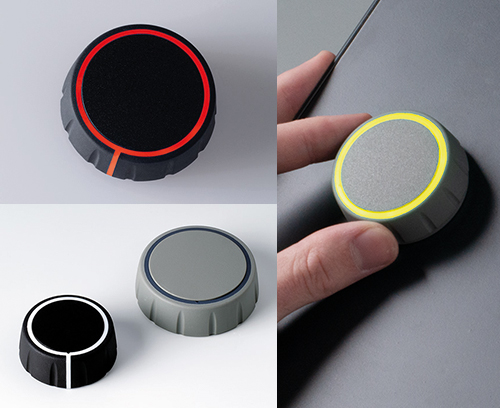 CONTROL-KNOBS soft-touch knobs with optional LED illumination