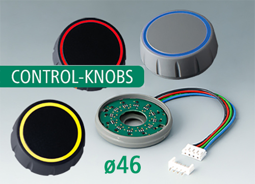 Control-knobs size 46 with LED illumination