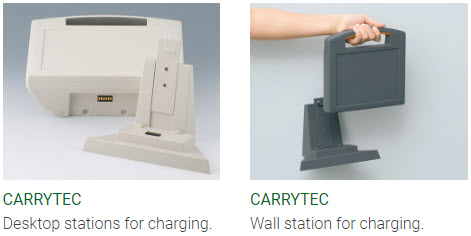 Large handheld enclosures with stations