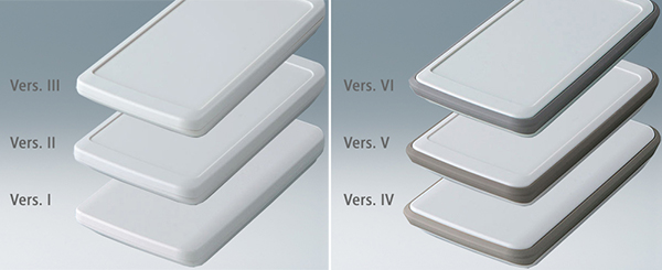 Six versions with flat or recessed tops and with/without TPE ring