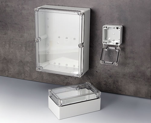 IN-BOX IP 67 / IP 68 polycarbonate enclosures with transparent lid